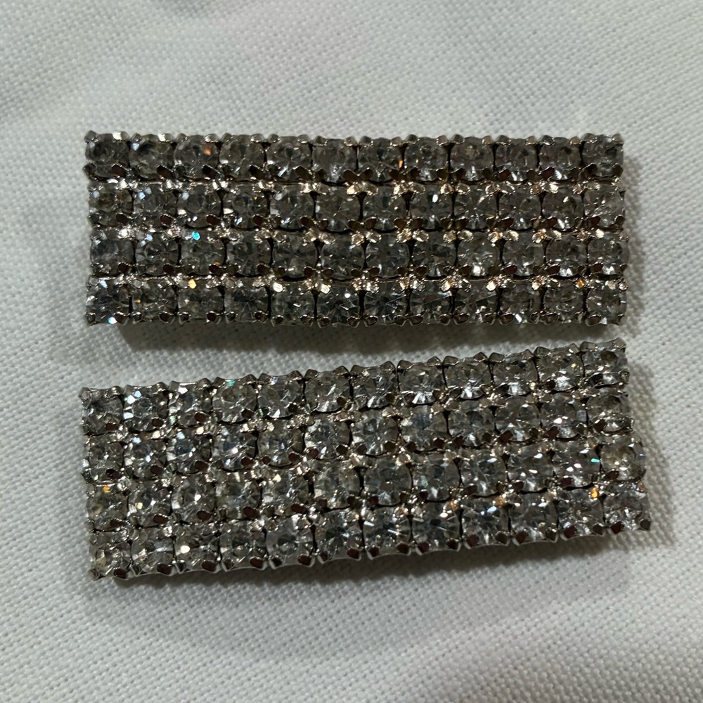 Vintage Rhinestone Shoe Clips - Picture 2 of 5